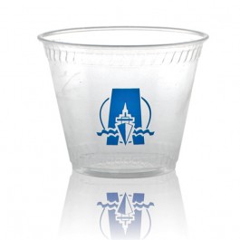 9 oz Greenware Clear Plastic Rocks Cups