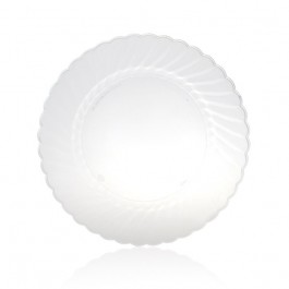 7.5" Clear Plastic Lunch Plates