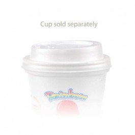 8 oz Dome Foam White Coffee Cup Lids