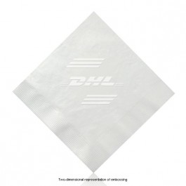 Embossed White Luncheon Napkins