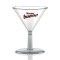 2 oz Clear Plastic Mini Martini Glasses