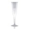 5 oz Fluted Plastic Champagne Glasses
