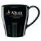 Black 14 oz. Fluted Coffee Mugs