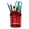 Transparent Ruby Red The Keeper Desk Caddy Organizers