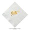 Foil Stamped White Luncheon Napkins