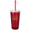 Red 16 oz. Take Out Travel Acrylic Tumblers
