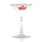 6 oz Clear Plastic Martini Glasses