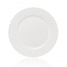 7.5" White Plastic Lunch Plates